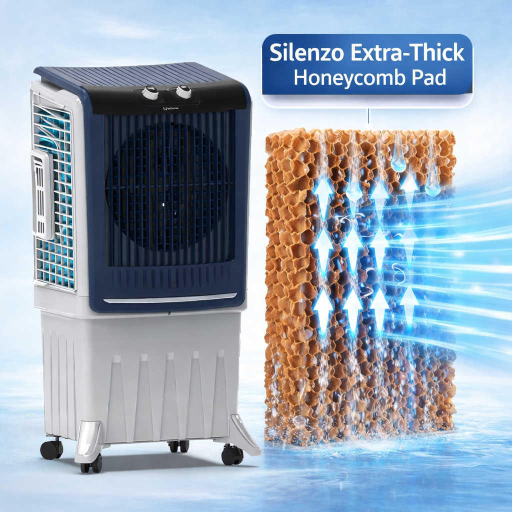 Silenzo 120i | Most Silent Air Cooler | Touch Panel