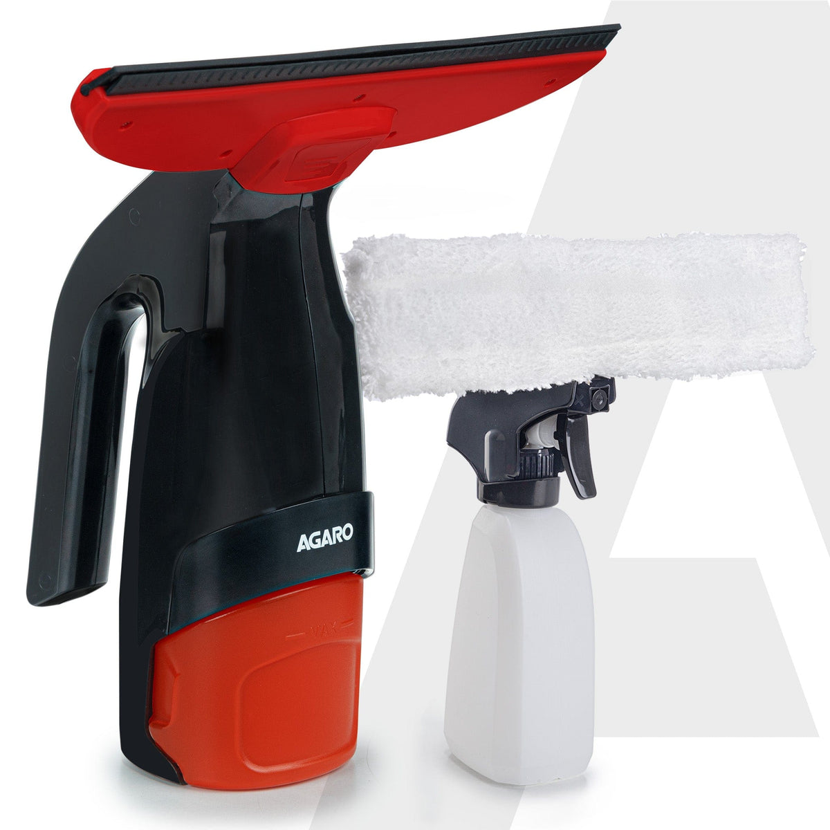 AGARO Delite Electric Glass Vacuum Cleaner, Spray & Vacuum, 28 Cm Suction Blade, Cordless, 360 ML Spray Bottle, Portable