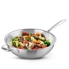 AGARO Stainless Steel Regency Triply Wok 26CM, 3.0L-1