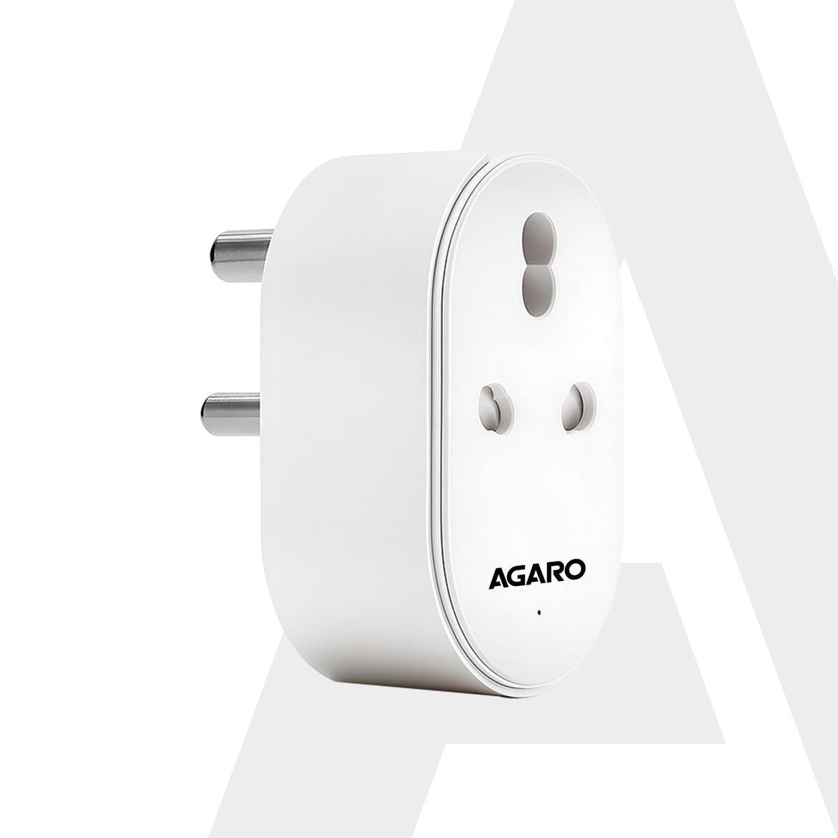 AGARO Regency 16A Wi-Fi Smart Plug with Energy Monitoring & App Control, Voice Control for Geyser, AC & Heavy Appliances, Timer & Scheduling, Compatible with Alexa & Google Assistant – White
