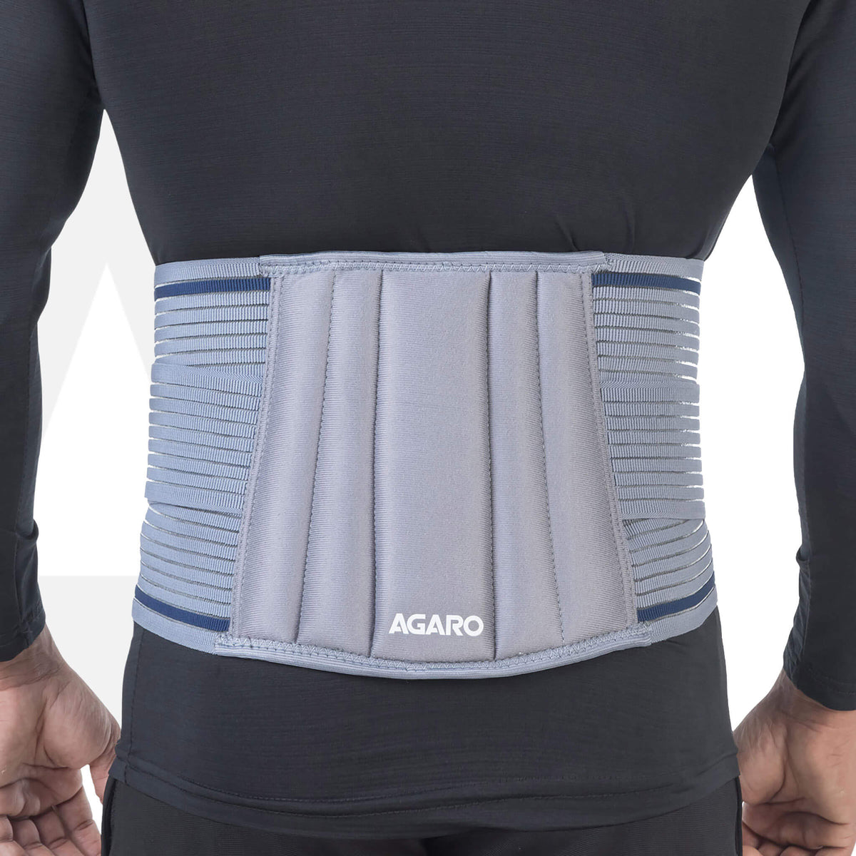 AGARO Lumbo Sacral Belt With Double Strapping, Back Support For the Lumbar Spine, Pain Relief, Back Brace for Men and Wo