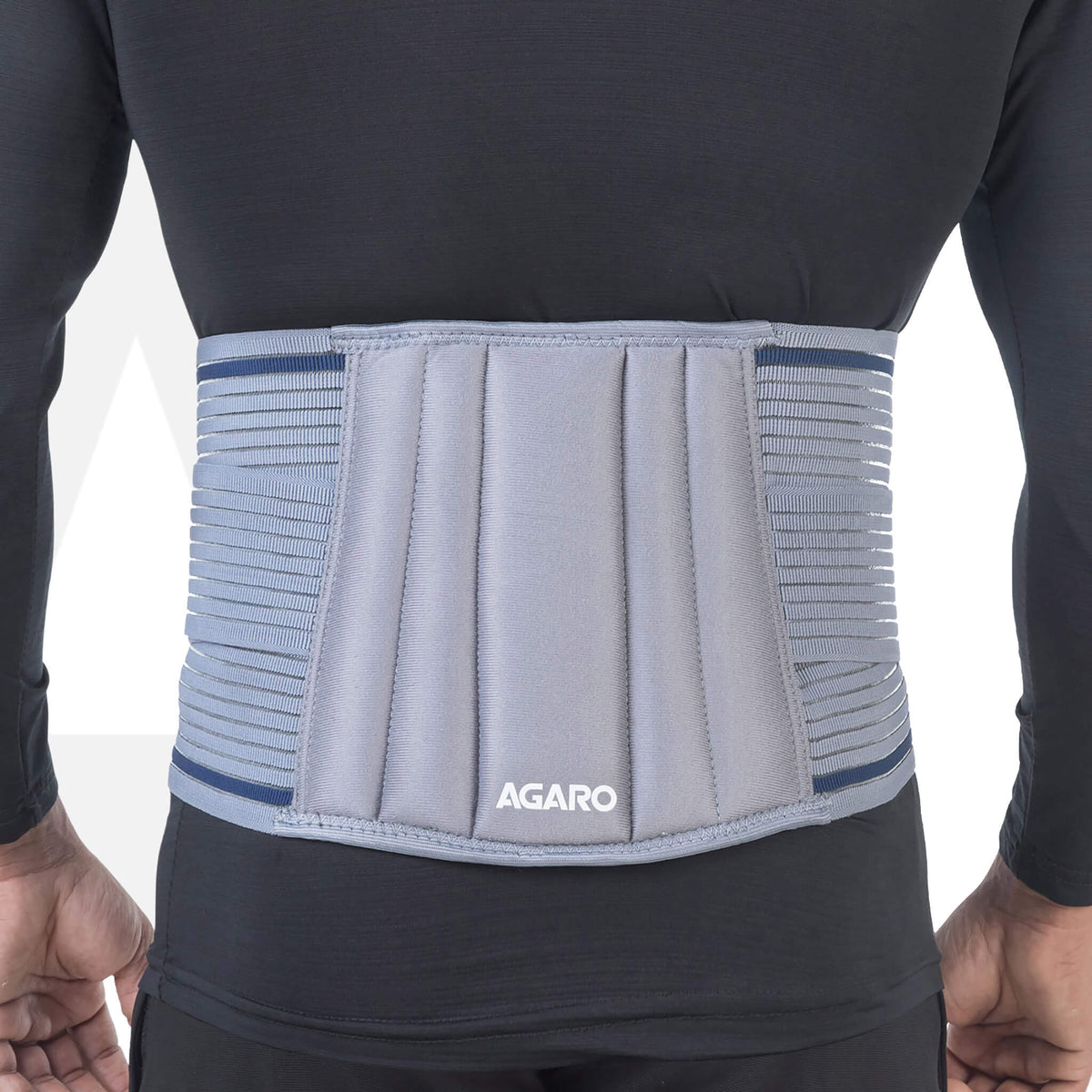 AGARO Lumbo Sacral Belt With Double Strapping, Back Support For the Lumbar Spine, Pain Relief, Back Brace for Men and Wo
