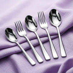 AGARO Elite 40-Piece Gold Stainless Steel Cutlery Set, Mirror Finish, Food Grade & Rust Resistant, Includes 8 Tea Spoons, 8 Dessert Spoons, 8 Dessert Forks, 8 Dinner Spoons & 8 Dinner Forks-1