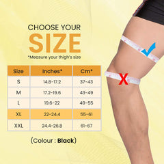 AGARO Tubular Stretchable Knee Cap, Breathable Fabric, Uniform Compression, Relieves Muscle Pain, Joint Pain, Injury Rec