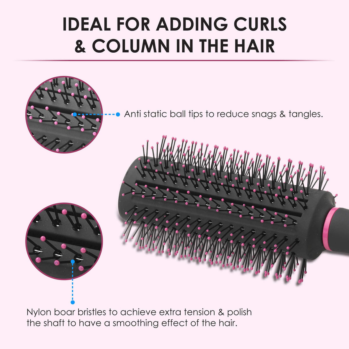 AGARO Round Hair Brush