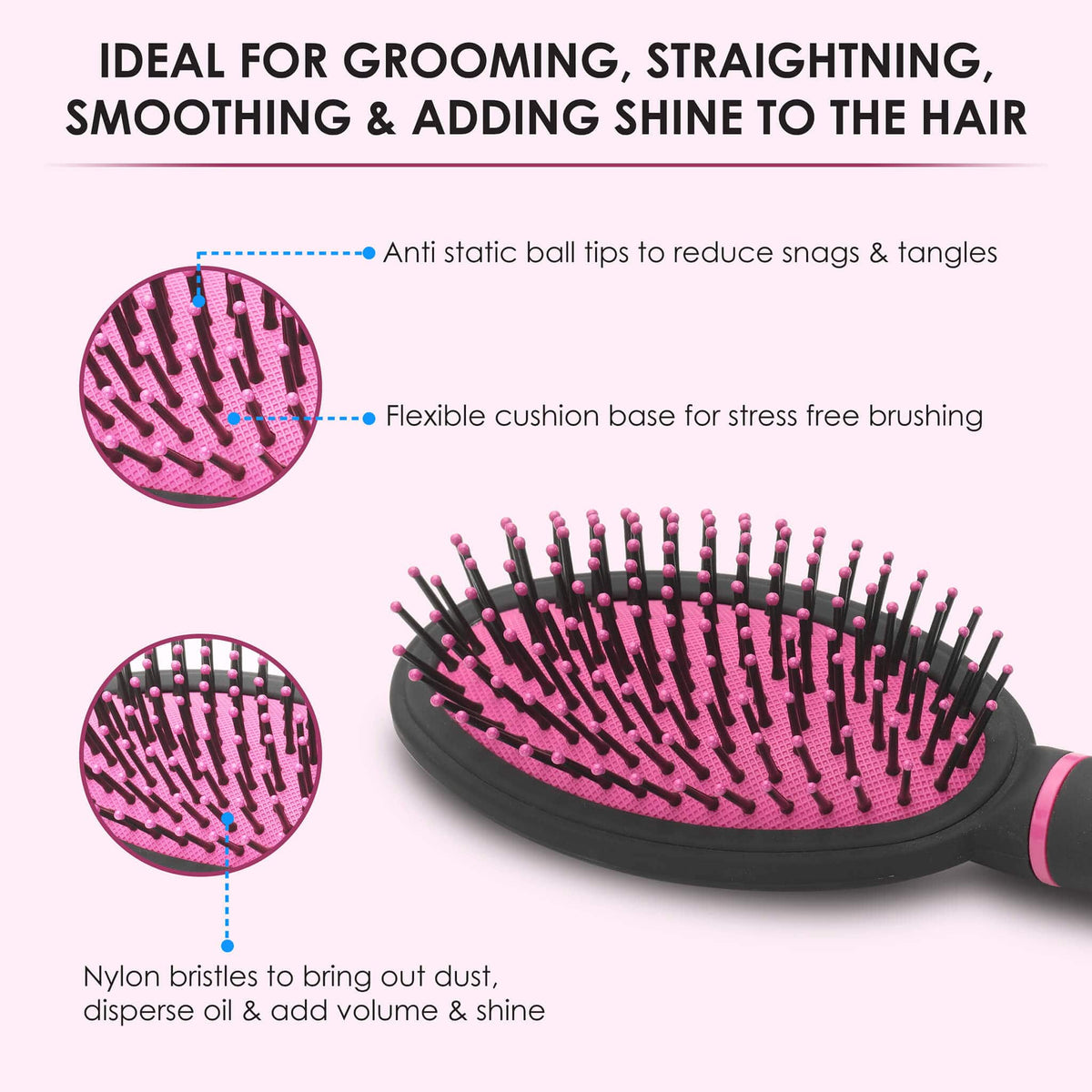 AGARO Cushion Hair Brush
