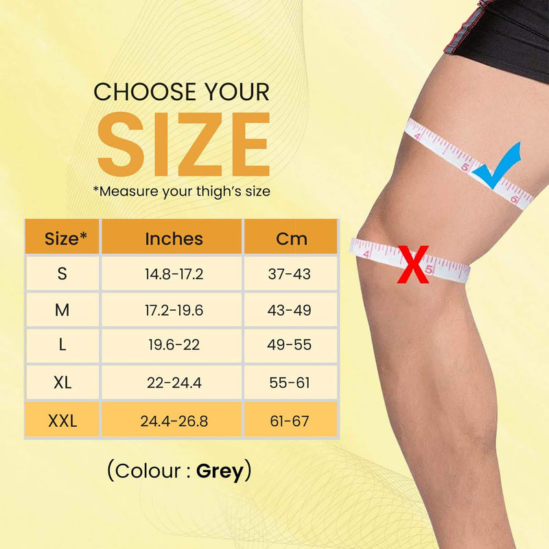 AGARO Tubular Stretchable Knee Cap, Breathable Fabric, Uniform Compression, Relieves Muscle Pain, Joint Pain, Injury Rec