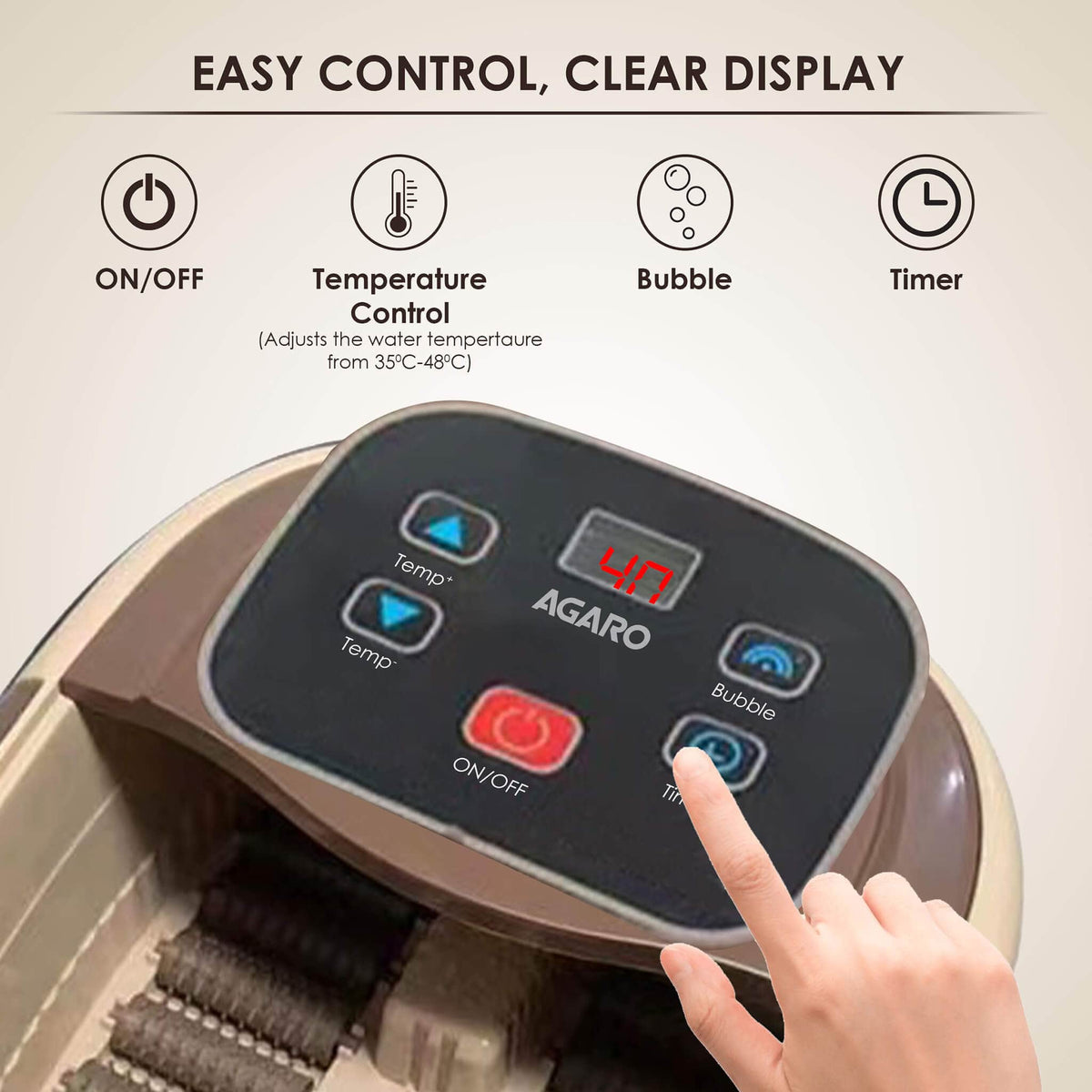AGARO Regency Manual Foot Spa Bath Massager