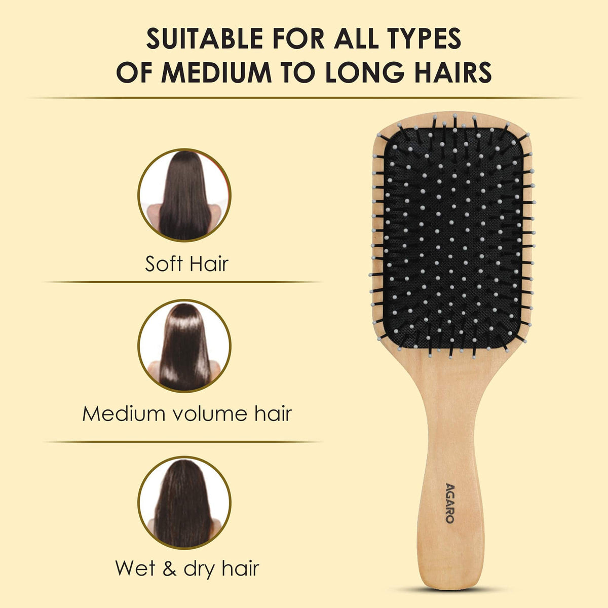 AGARO Paddle Hair Brush