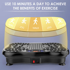 AGARO Alpha Crazyfit Vibration Plate Massager,Home & Gym Workout Machine For Muscle Toning,Calorie Burning,Massaging,Wei