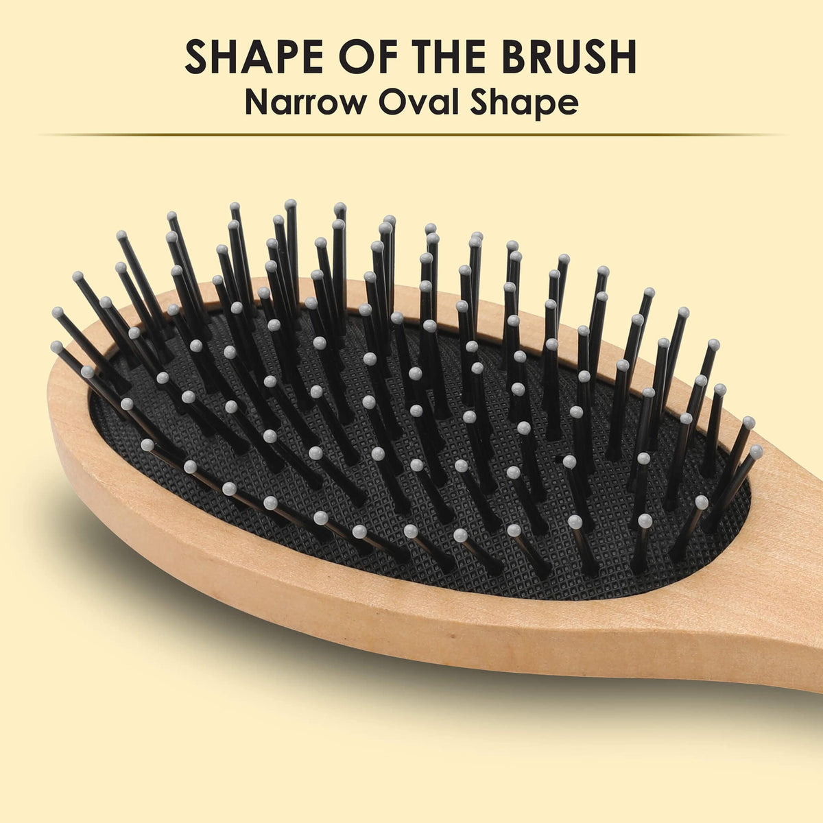 AGARO Wooden Oval Hair Brush