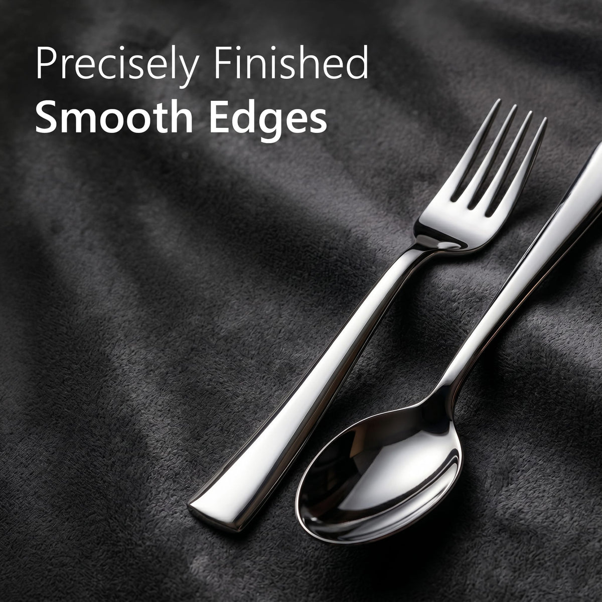 AGARO Elite Spoon and Fork Set 12 Pieces, Premium Stainless Steel Cutlery Set with 6 Spoons and 6 Forks, Mirror Finish, Food Grade, Rust Proof, Dishwasher Safe Tableware for Home, Kitchen and Dining-5