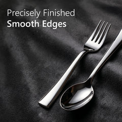 AGARO Elite Spoon and Fork Set 12 Pieces, Premium Stainless Steel Cutlery Set with 6 Spoons and 6 Forks, Mirror Finish, Food Grade, Rust Proof, Dishwasher Safe Tableware for Home, Kitchen and Dining-5