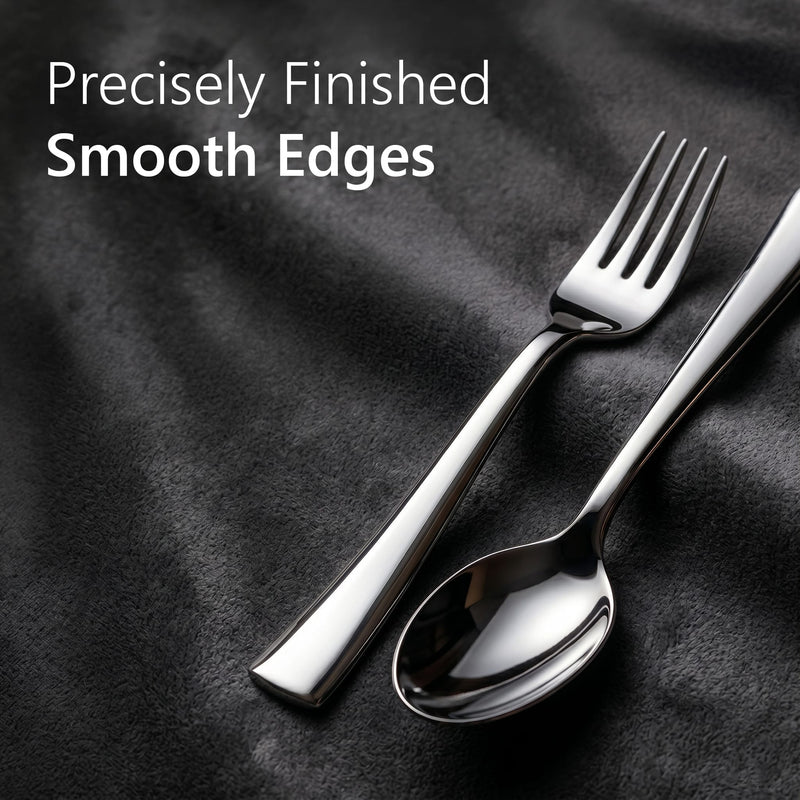 AGARO Elite Spoon and Fork Set 12 Pieces, Premium Stainless Steel Cutlery Set with 6 Spoons and 6 Forks, Mirror Finish, Food Grade, Rust Proof, Dishwasher Safe Tableware for Home, Kitchen and Dining-5