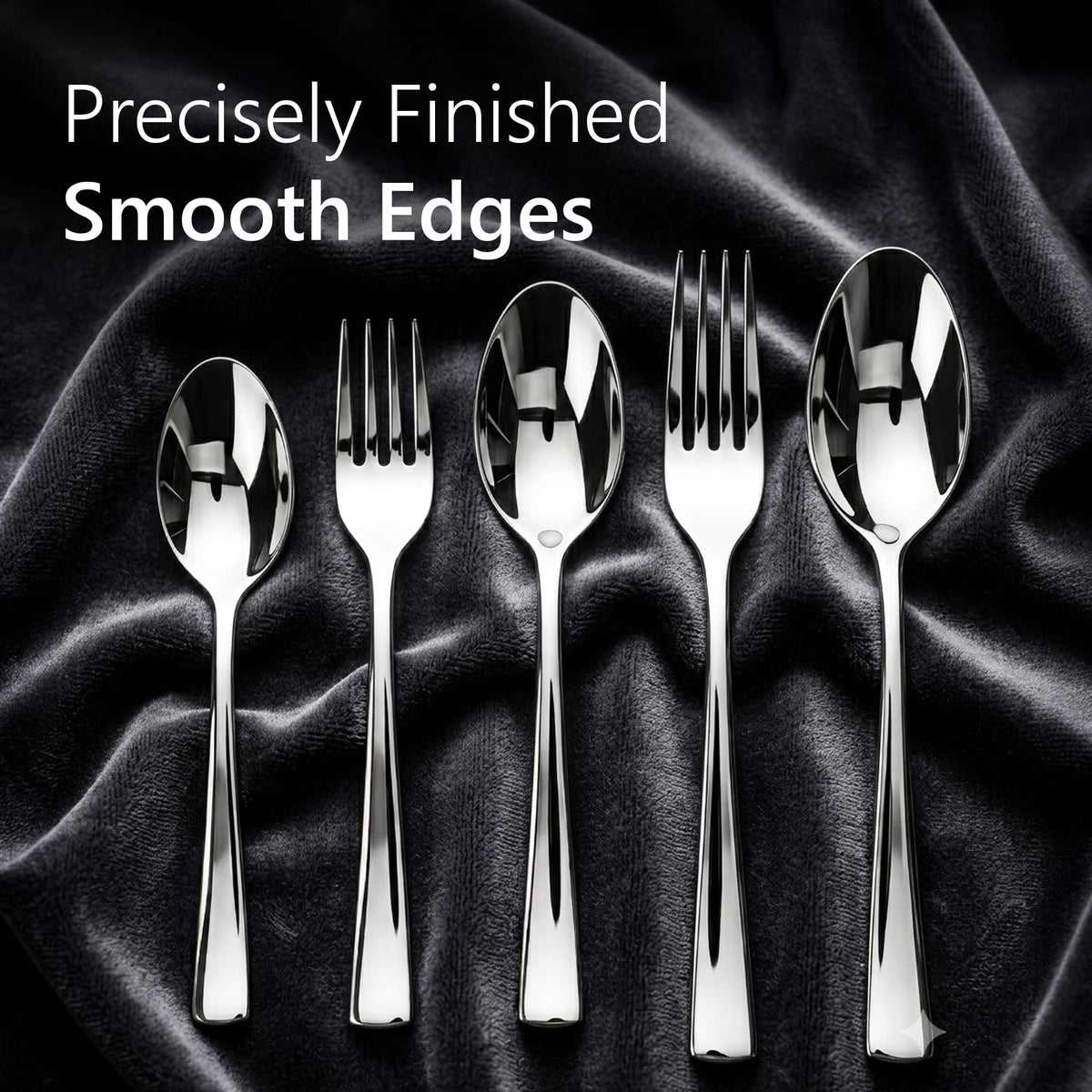 AGARO Elite 40-Piece Gold Stainless Steel Cutlery Set, Mirror Finish, Food Grade & Rust Resistant, Includes 8 Tea Spoons, 8 Dessert Spoons, 8 Dessert Forks, 8 Dinner Spoons & 8 Dinner Forks-5