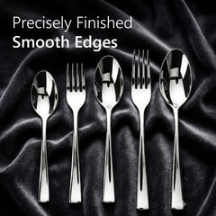 AGARO Elite 40-Piece Gold Stainless Steel Cutlery Set, Mirror Finish, Food Grade & Rust Resistant, Includes 8 Tea Spoons, 8 Dessert Spoons, 8 Dessert Forks, 8 Dinner Spoons & 8 Dinner Forks-5