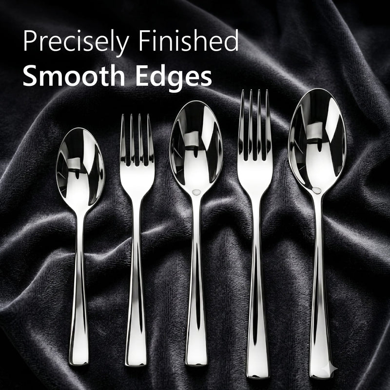 AGARO Elite 40-Piece Gold Stainless Steel Cutlery Set, Mirror Finish, Food Grade & Rust Resistant, Includes 8 Tea Spoons, 8 Dessert Spoons, 8 Dessert Forks, 8 Dinner Spoons & 8 Dinner Forks-5