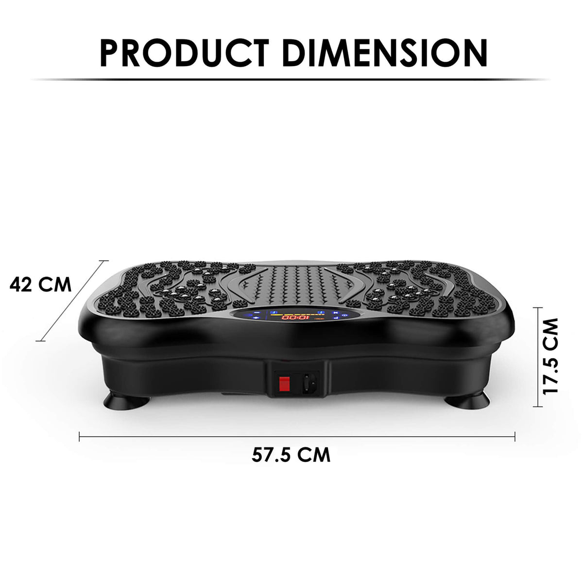 AGARO Alpha Crazyfit Vibration Plate Massager,Home & Gym Workout Machine For Muscle Toning,Calorie Burning,Massaging,Wei