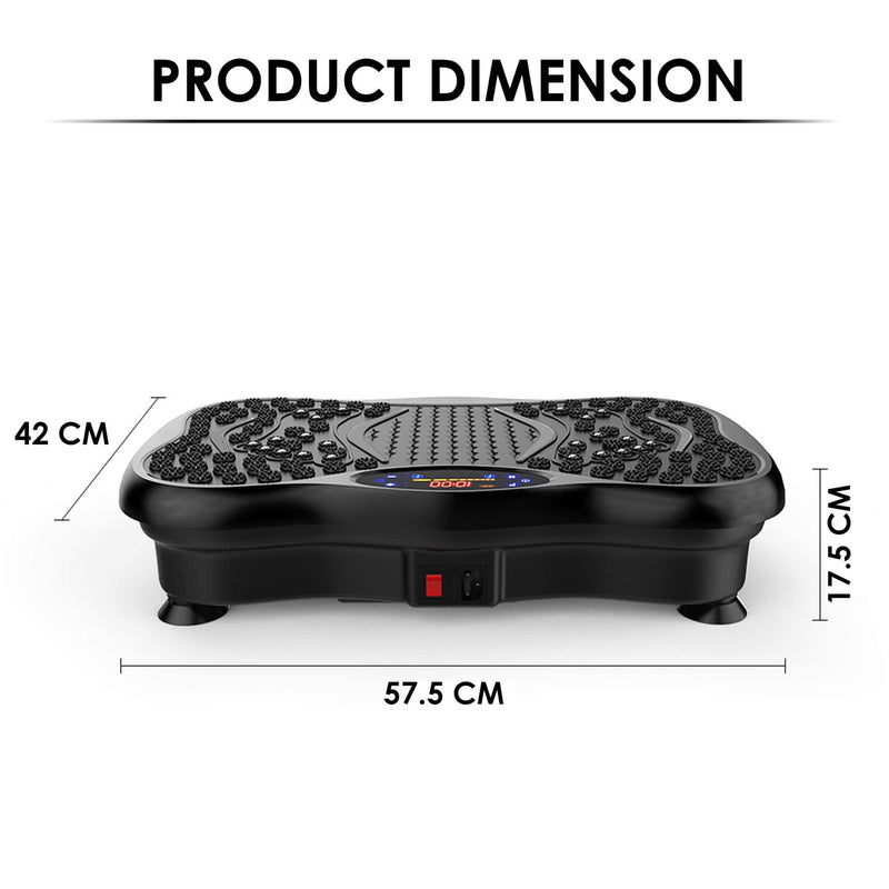 AGARO Alpha Crazyfit Vibration Plate Massager,Home & Gym Workout Machine For Muscle Toning,Calorie Burning,Massaging,Wei