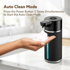 AGARO Elite Automatic Soap Dispenser, 420ml Touchless Foaming Hand Wash Dispenser, Digital Display, Wall Mount, Rechargeable 1200mAh Battery, IPX5 Water Resistant, for Bathroom, Kitchen & Office-6