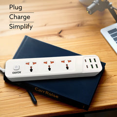 AGARO Regal Extension Board 3 Universal Sockets, 4 USB + 2 Type-C Fast Charging, 2500W-6