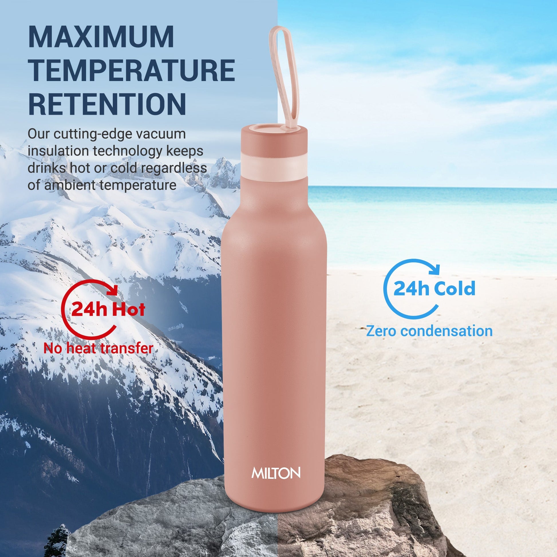 New Smarty Hot and Cold Thermosteel Bottle (Milton)