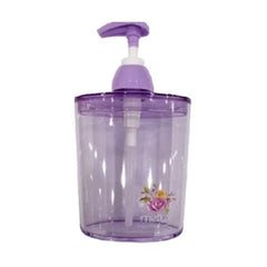 De-Ultimate Transparent Rose Garden Soap/ Shampoo for Bathroom and Kitchen Triangle Shape 400 ml Liquid Dispenser  (Multicolor)-1