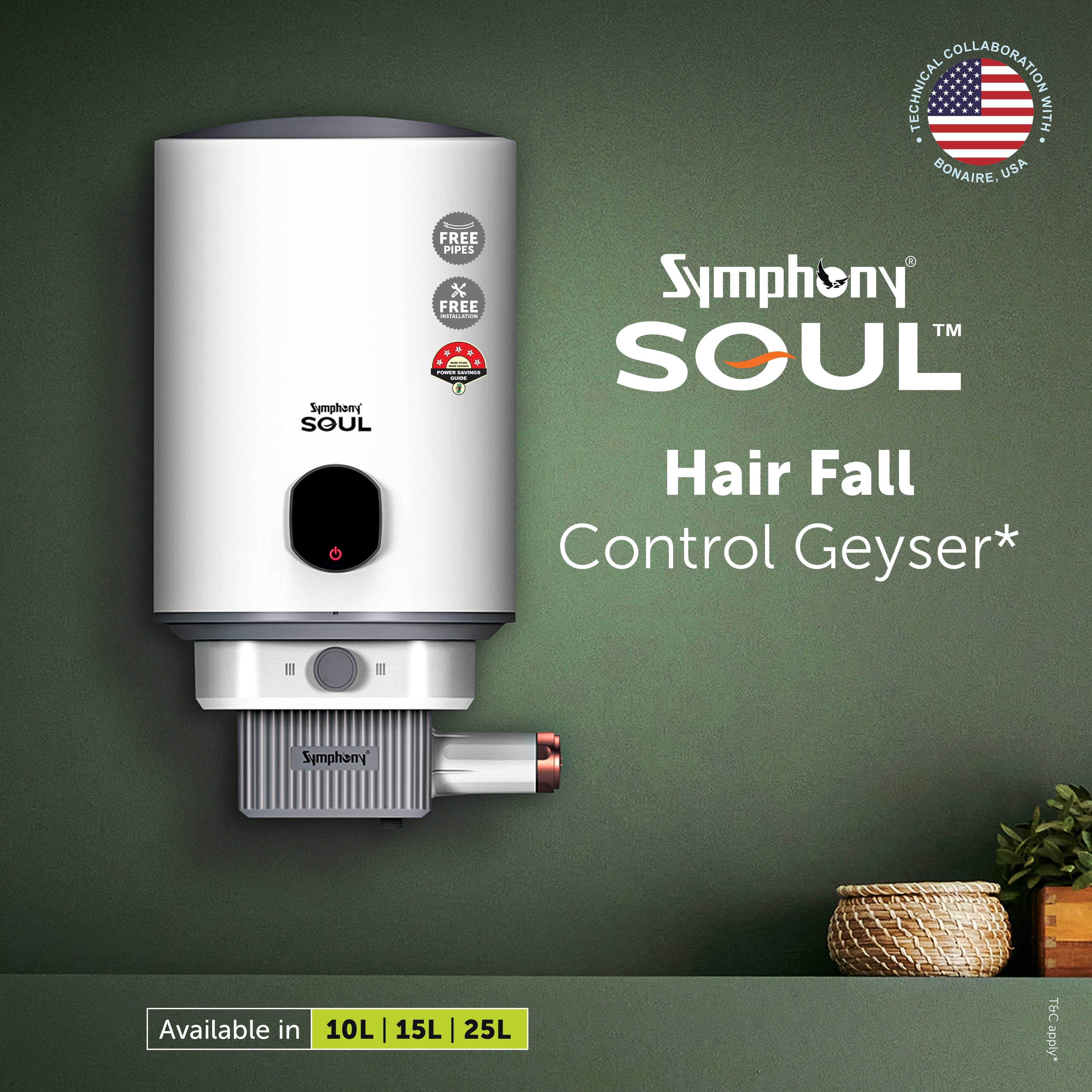 SOUL Hair Fall Control Storage Geyser