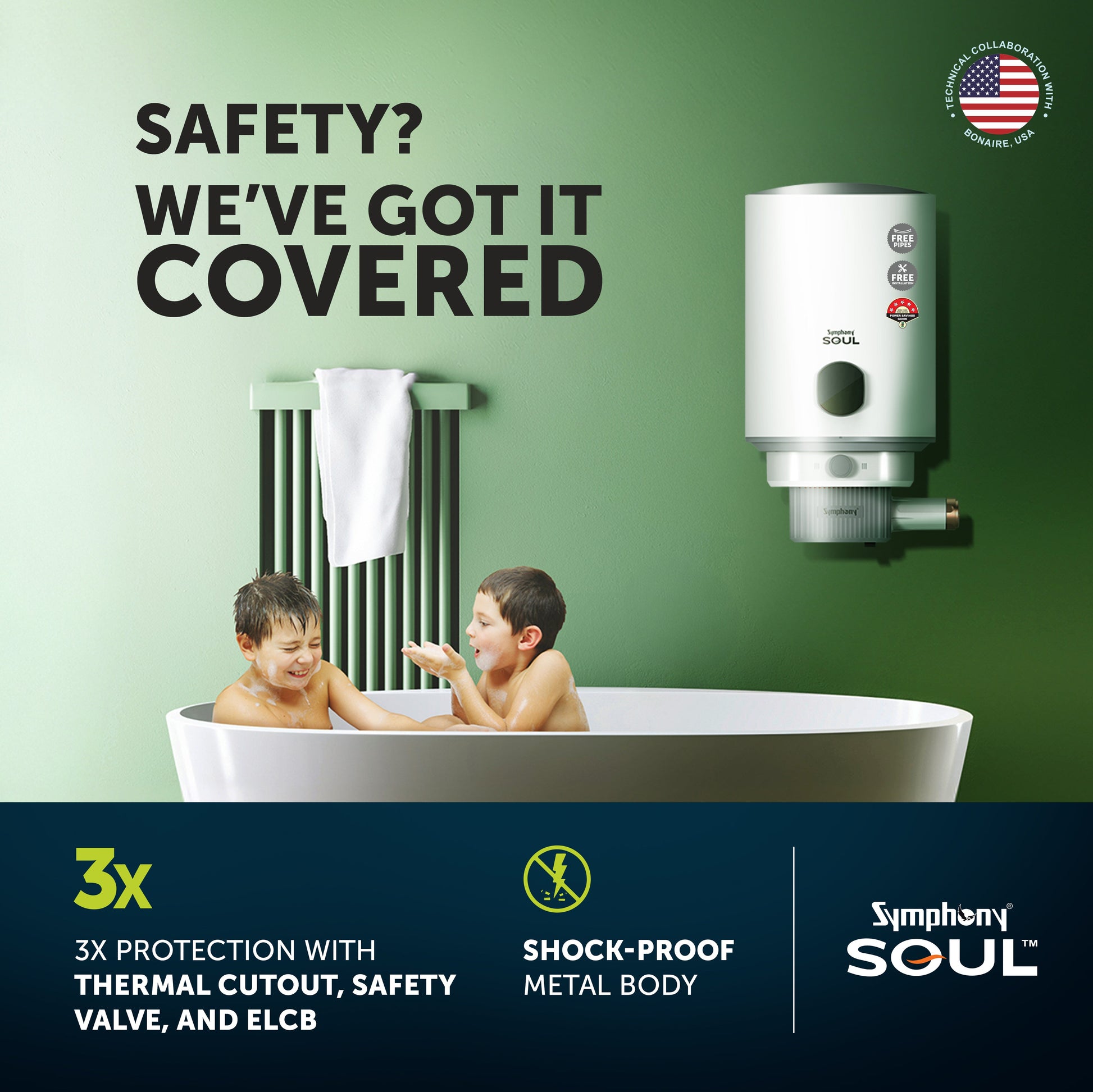 SOUL Hair Fall Control Storage Geyser