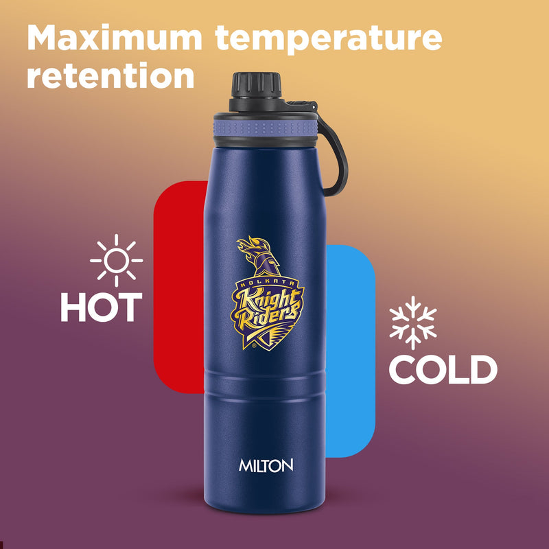 Sports Sparkle UV Printing Thermosteel Bottle - Kolkata Knight Riders (KKR) - Milton