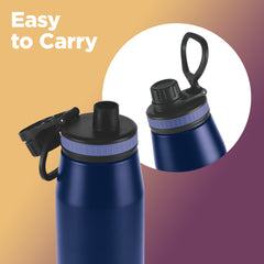 Sports Sparkle UV Printing Thermosteel Bottle - Kolkata Knight Riders (KKR) - Milton
