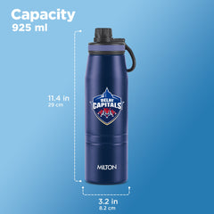 Sports Sparkle UV Printing Thermosteel Bottle - Delhi Capitals (DC) - Milton