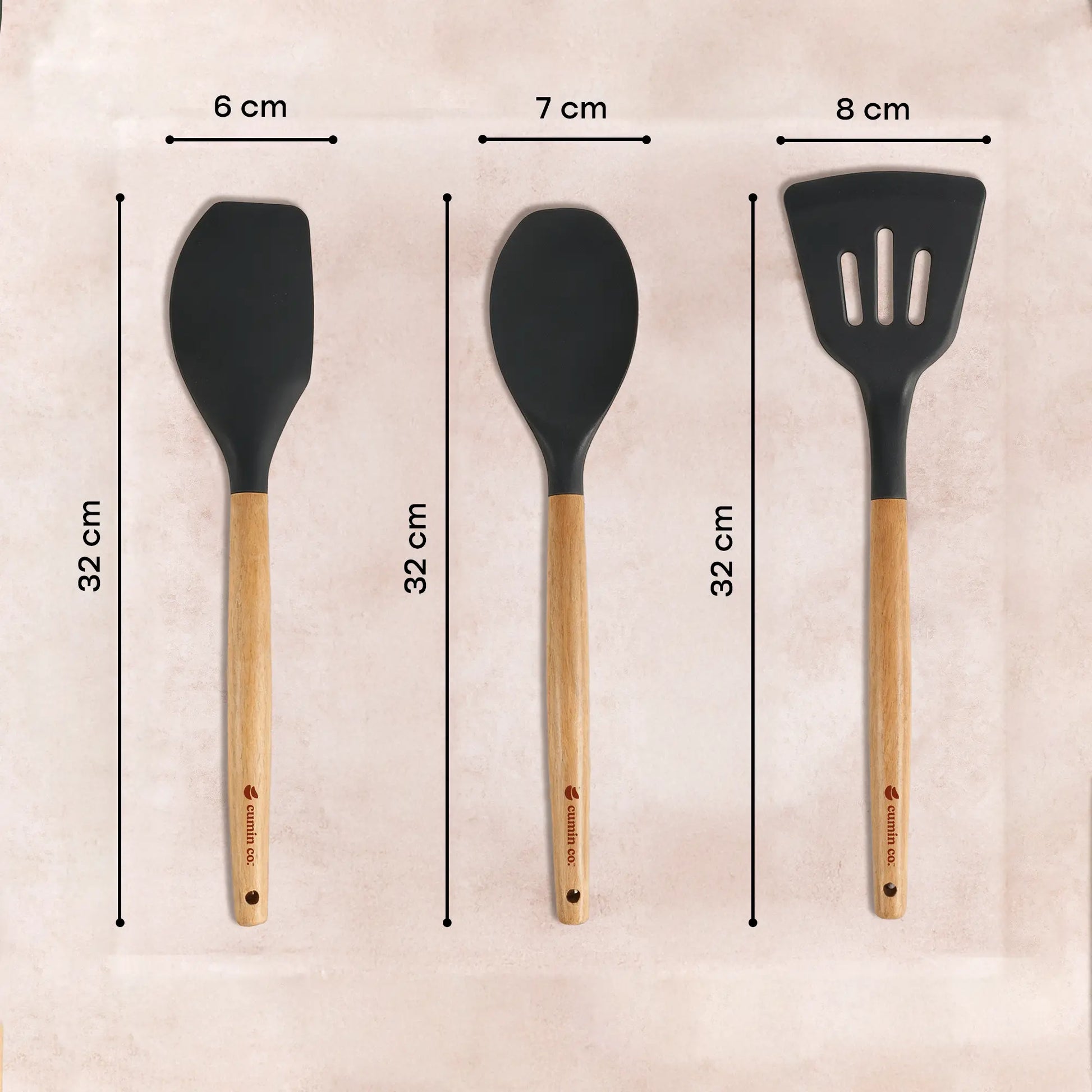 The Pivot: BPA-Free Spatulas - Set of 3