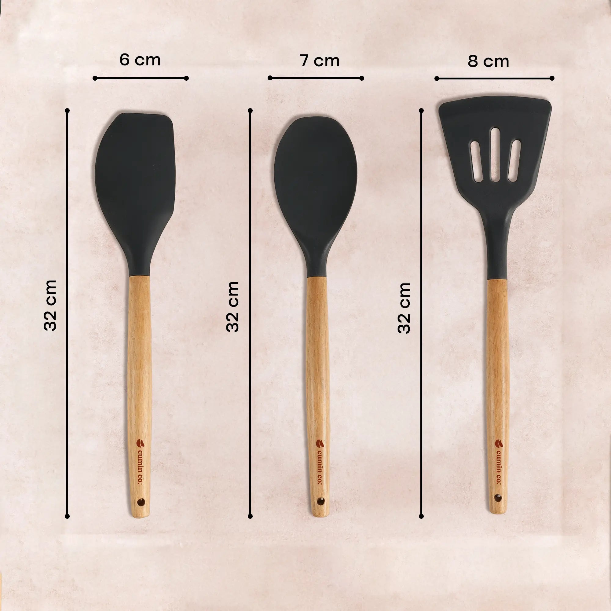 The Pivot: BPA-Free Spatulas - Set of 3
