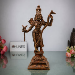 Bronze Rama Idol Sri Ramachandra Raghunath Kodandarama Maryada Purushottam Chola Style Statue, Brown, 5 Inch, 1 Piece