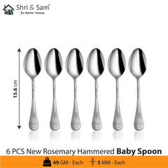 Stainless Steel Cutlery New Rosemary Hammered