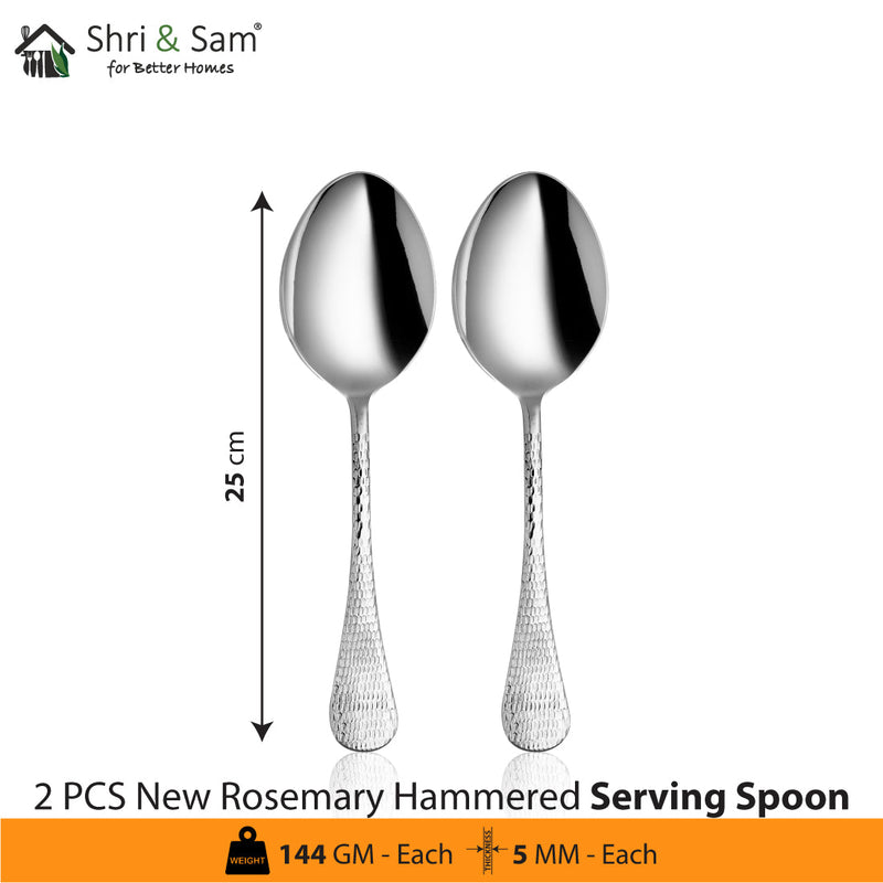 Stainless Steel Cutlery New Rosemary Hammered
