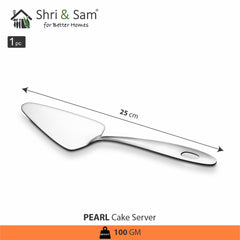Stainless Steel Cake Server Pearl