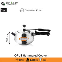 Stainless Steel Hammered Cooker Opus