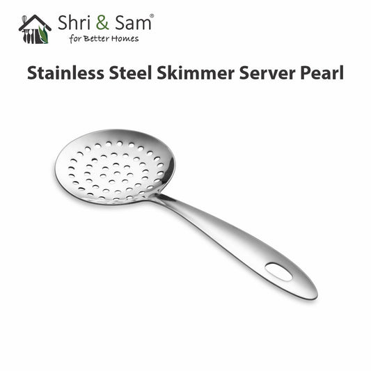 Stainless Steel Skimmer Server Pearl