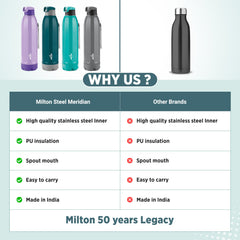 Steel Meridian Insulated Water Bottle (Milton)