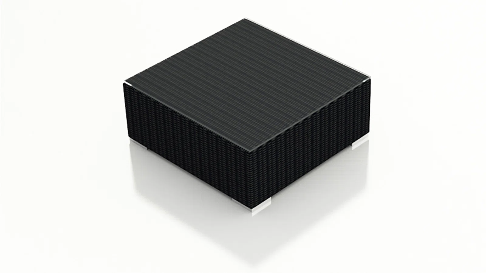 Arena Outdoor Sofa Set 7 Seater, Single seater and 1 Center Table With 1 Side Table Set (Black)