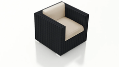 Arena Outdoor Sofa Set 7 Seater, Single seater and 1 Center Table With 1 Side Table Set (Black)