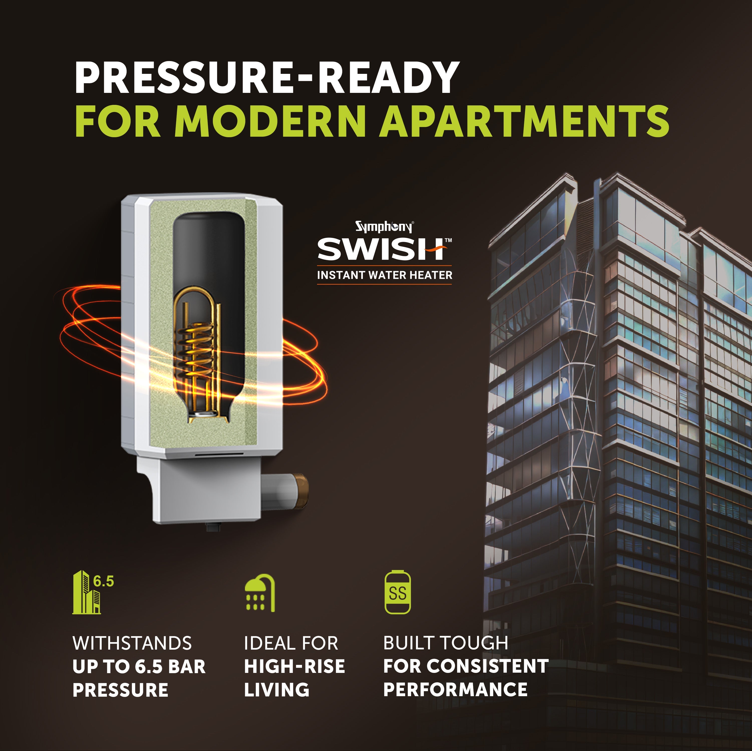 SWISH Hairfall Control Instant Geyser, 5.9 Litres