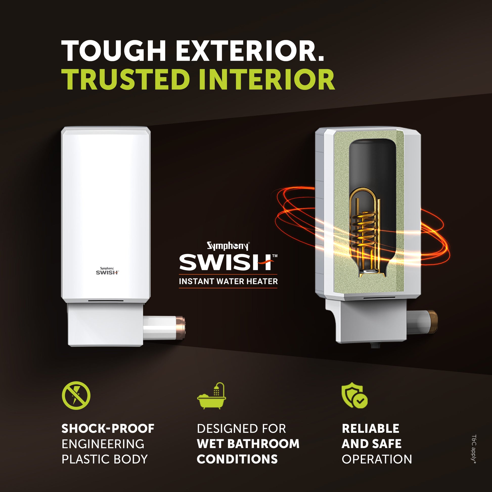SWISH Hairfall Control Instant Geyser, 5.9 Litres