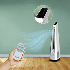 Surround-i Bladeless White | Tower Fan | Remote Control | Bladeless Turbo ThrowTM (BLTT) Technology