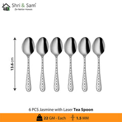 Stainless Steel Cutlery with Laser 4 Jasmine