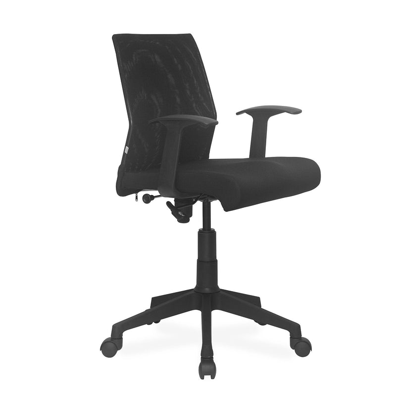 Nilkamal Thames Low Back Mesh Chair (Black)