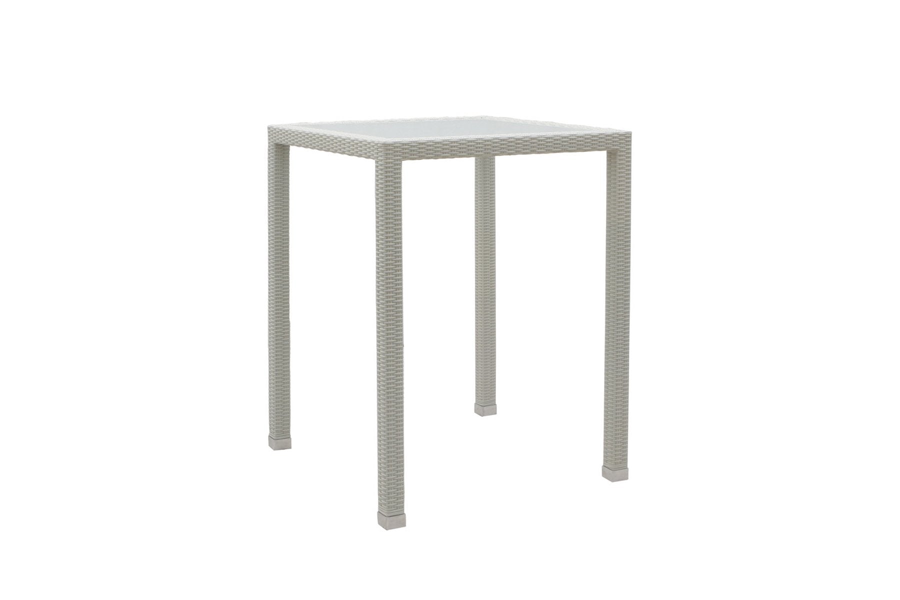 Denver Outdoor Bar Sets 2 Chairs and 1 Table Patio Bar Set (Pearl White)