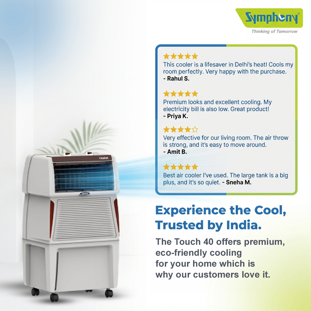 Touch 40 | Premium Indoor Air Cooler